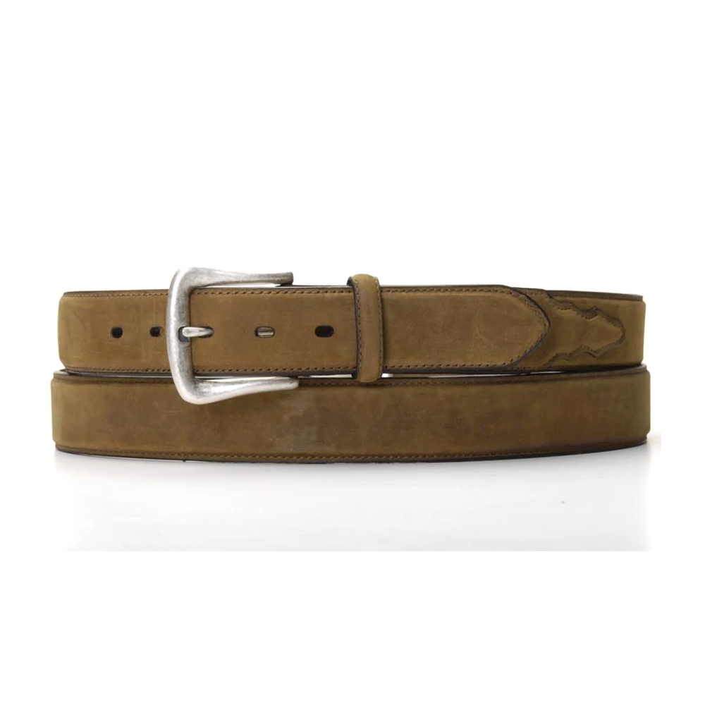 Nocona Men's Brown Distressed Overlay Work Belt – Persimmon Hill at the ...