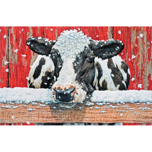 Ho Ho Holstein Christmas Cards - Box of 16