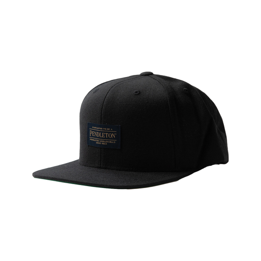 Pendleton Logo Flat Brim Hat - Black