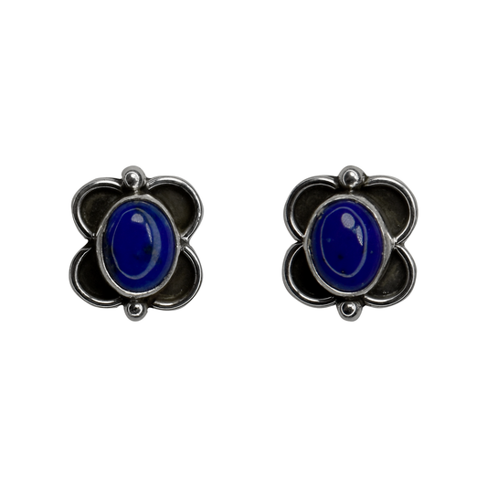 Lapis Lazuli Butterfly Stud Earrings by Ruth Ann Begay