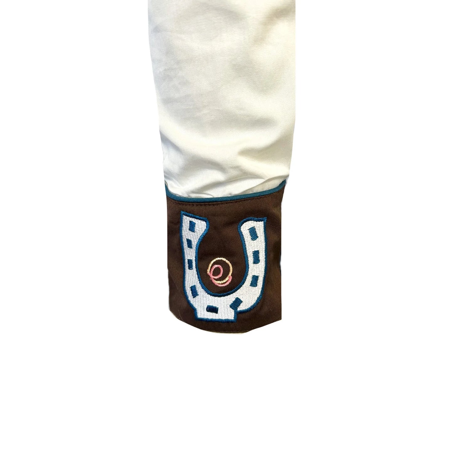 Rockmount Men's Vintage Two-Tone Horseshoe Embroidered Western Shirt