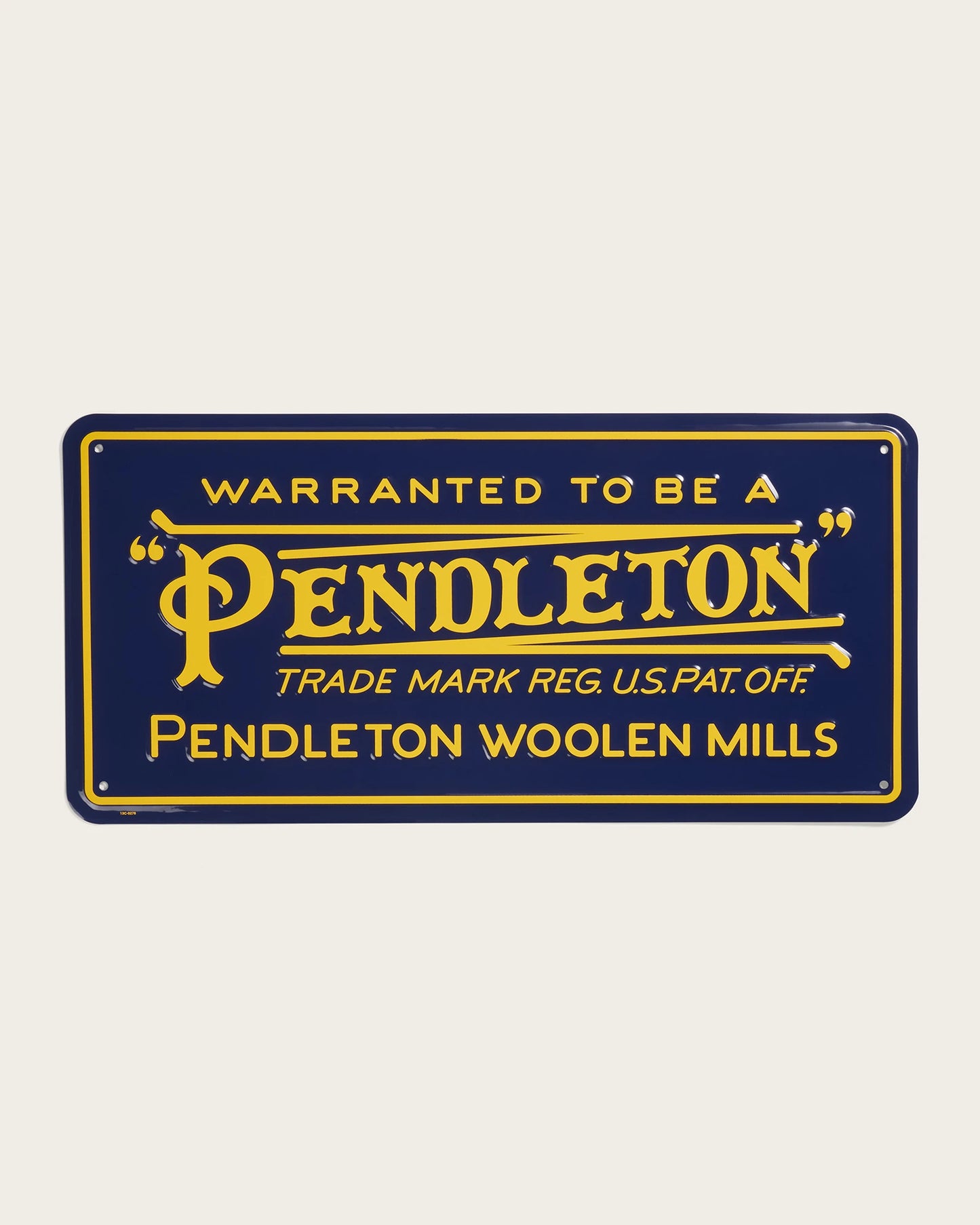 Pendleton Vintage Logo Wall Sign