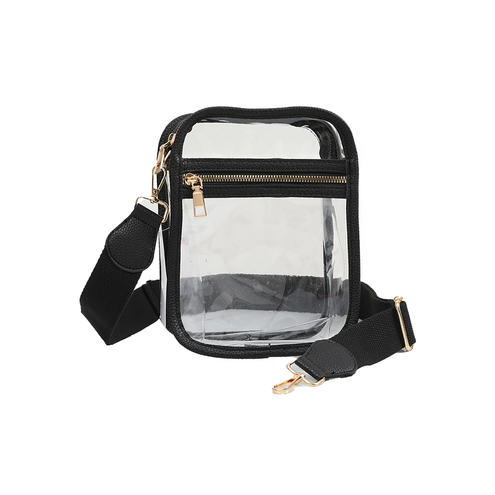 Clear Square Crossbody Stadium Bag - Black – Persimmon Hill at the ...