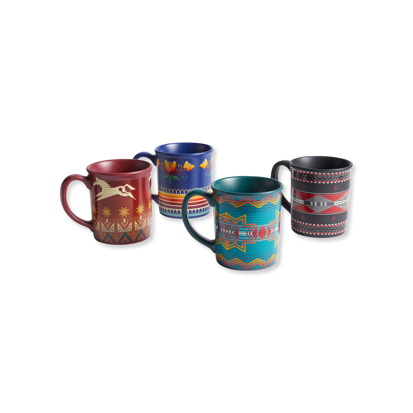 Pendleton American Indian College Fund Mugs, Set of 4