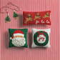 Beaded Cotton Christmas Mini Pillow