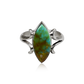 Bisbee Turquoise Marquis Ring with Flourished Prongs