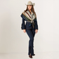 Fringe Blue Label "Bridles" Silk Scarf