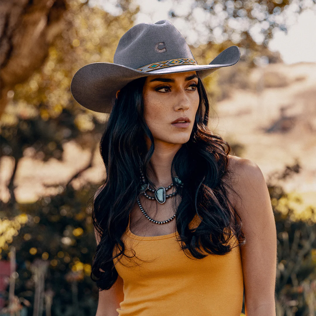 Charlie 1 Horse "Run Away Grey" Western Hat