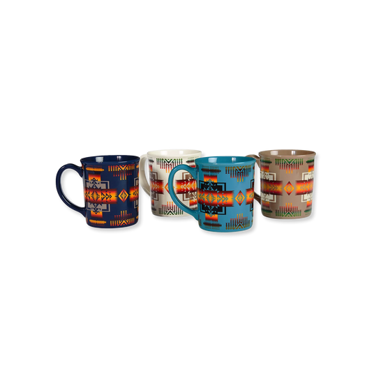 Pendleton Chief Joseph Mugs, Set of 4
