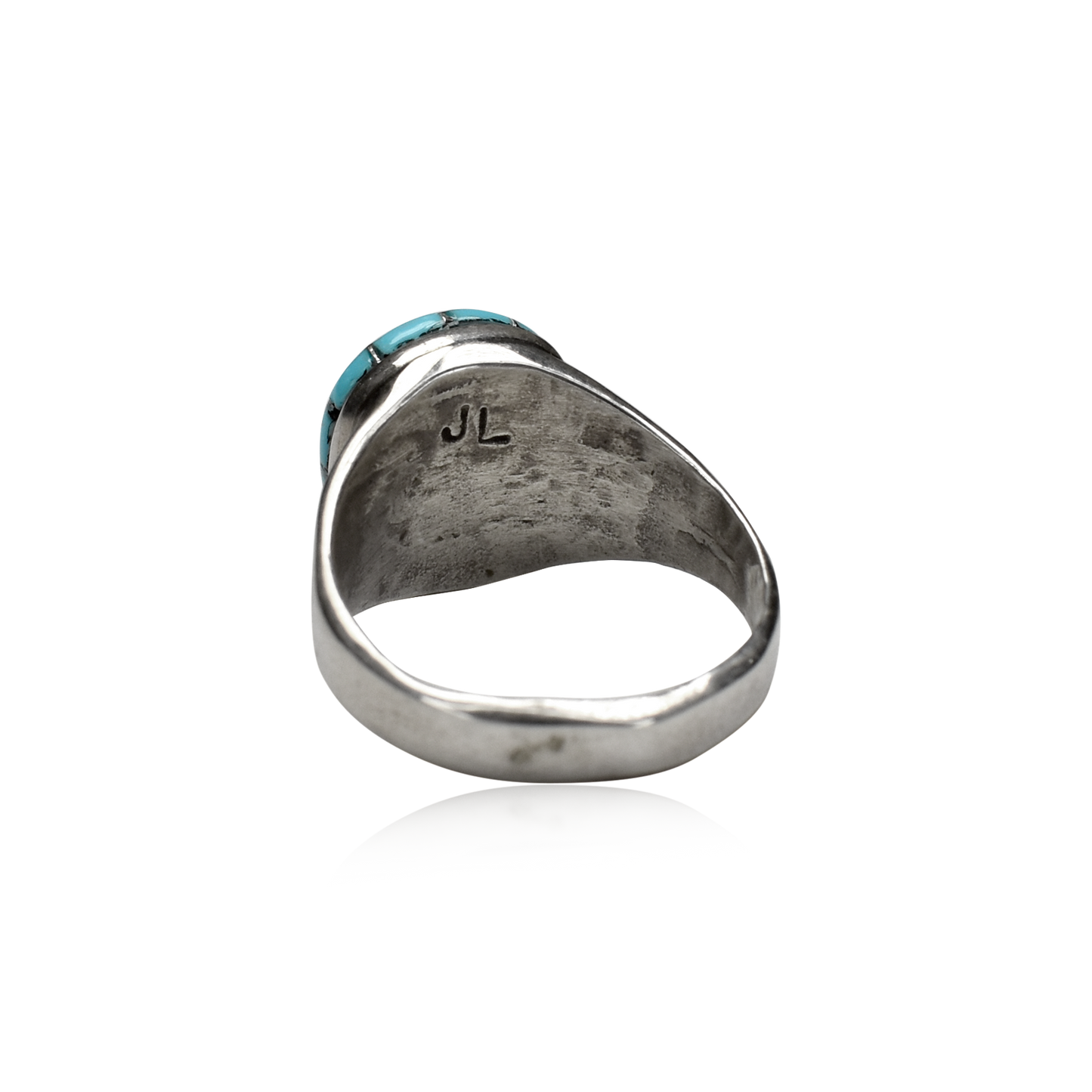 Circular Skyline Mosaic Sleeping Beauty Turquoise Ring by Julalita Lamy