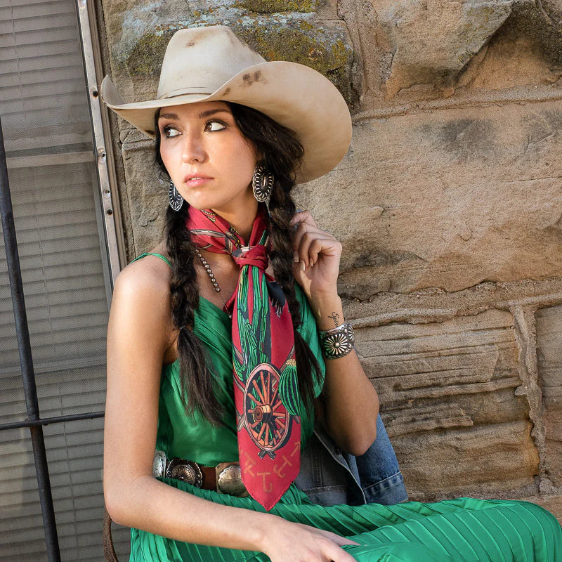Fringe "Stick Your Neck Out and Tie One On" by Ron Bonge Silk Wild Rag