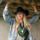Fringe "Hooked" Silk Wild Rag