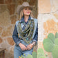 Fringe "Turqs and Conchos" Silk Wild Rag