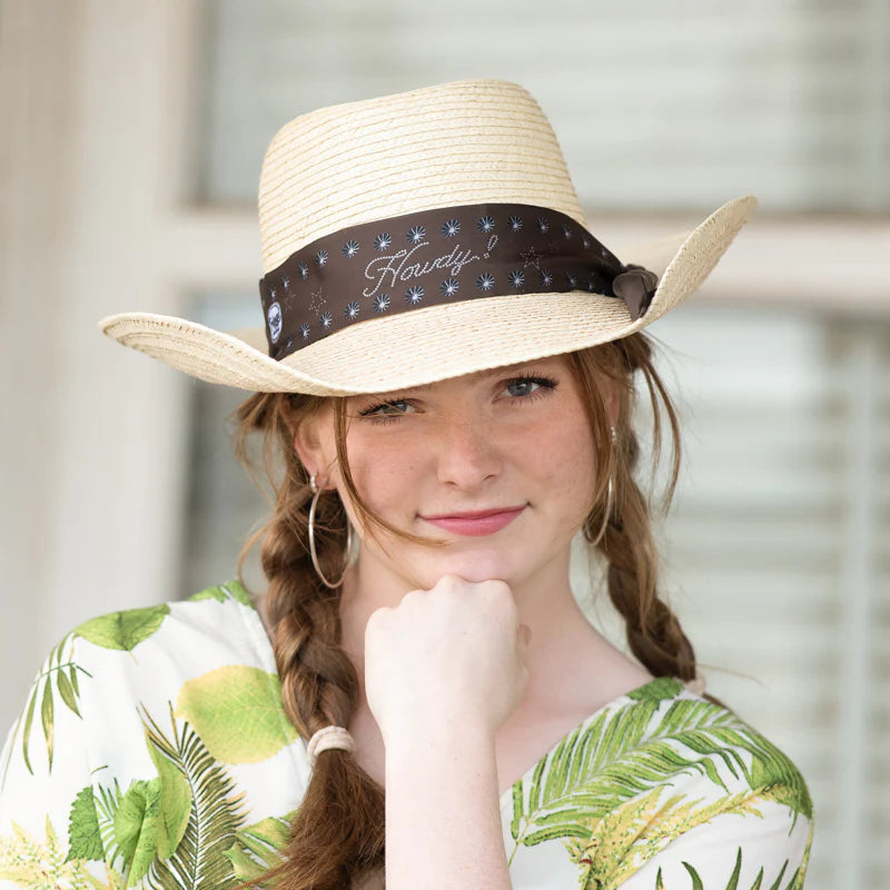 Fringe "Howdy" Silk Twilly