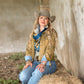 Fringe "Back When They Bucked" by David Bond Silk Wild Rag