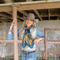 Fringe "Back When They Bucked" by David Bond Silk Wild Rag