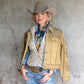 Fringe "Back When They Bucked" by David Bond Silk Wild Rag