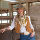 Fringe "Back When They Bucked" by David Bond Silk Wild Rag