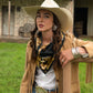 Fringe "Back When They Bucked" by David Bond Silk Wild Rag