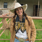 Fringe "Back When They Bucked" by David Bond Silk Wild Rag
