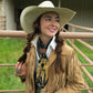 Fringe "Back When They Bucked" by David Bond Silk Wild Rag