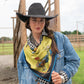 Fringe "Gallo Del Ciello" by David Bond Silk Wild Rag