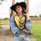 Fringe "Gallo Del Ciello" by David Bond Silk Wild Rag