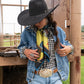 Fringe "Gallo Del Ciello" by David Bond Silk Wild Rag