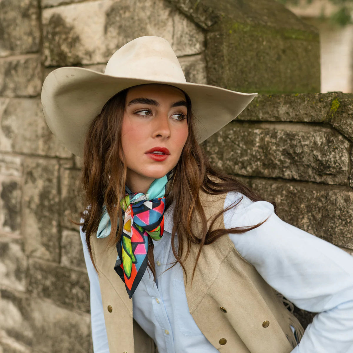 Fringe "The Wait" by Courtney Robertson Silk Wild Rag