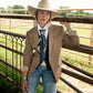 Fringe "Blue Melodies" by Dolan Geiman Silk Wild Rag