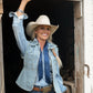 Fringe "Howdy" Silk Twilly