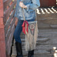 Fringe "Howdy" Silk Twilly
