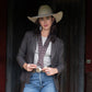 Fringe "Buckstitch" Silk Twilly