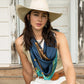Fringe "Take a Seat" by Pam Benke Silk Wild Rag