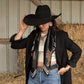 Fringe "Take a Seat" by Pam Benke Silk Wild Rag