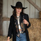 Fringe "Take a Seat" by Pam Benke Silk Wild Rag