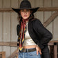 Fringe "Take a Seat" by Pam Benke Silk Wild Rag