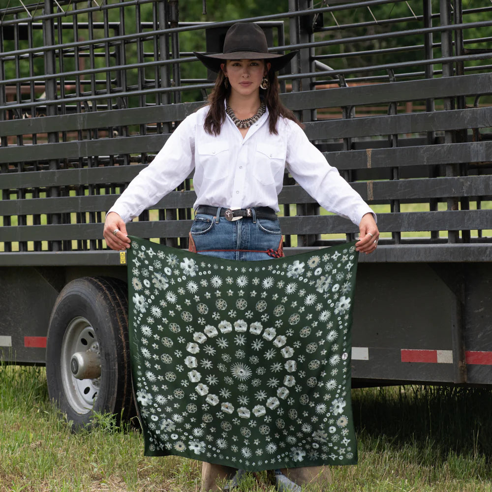 Fringe "Whip and Spur" Silk Wild Rag