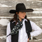 Fringe "Whip and Spur" Silk Wild Rag