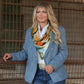 Fringe "The Stray" by Jon Flaming Silk Wild Rag
