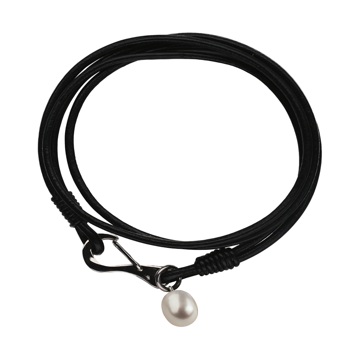 Pearls by Shari Double Wrap Freshwater Pearl Charm Bracelet