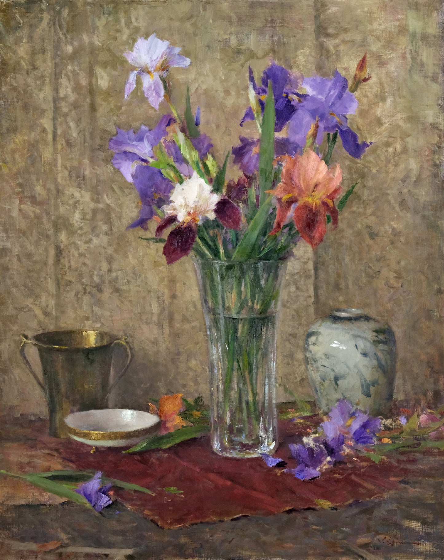 "Still Life with Irises" by John Encinias