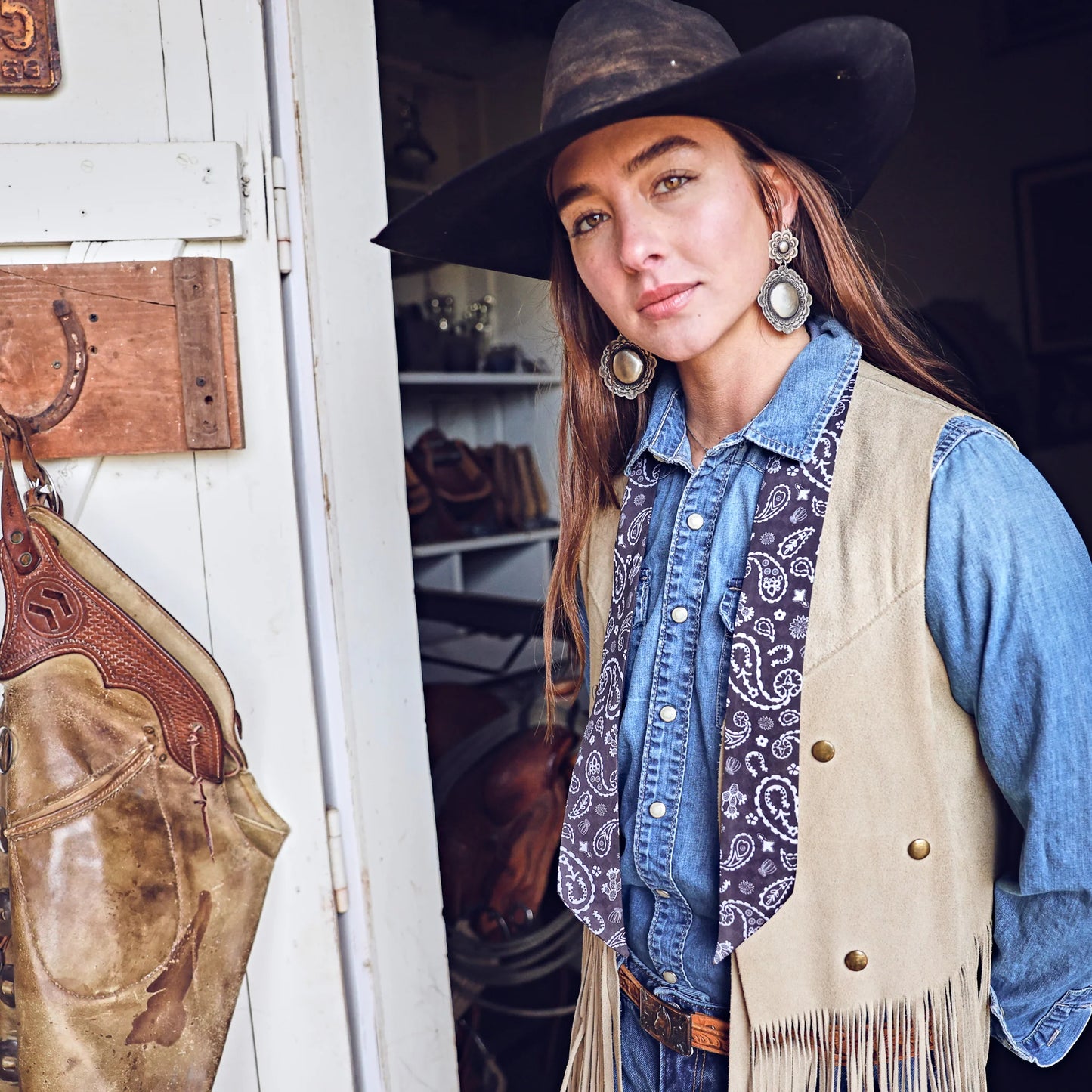 Fringe "Luck Be a Paisley" Silk Twilly