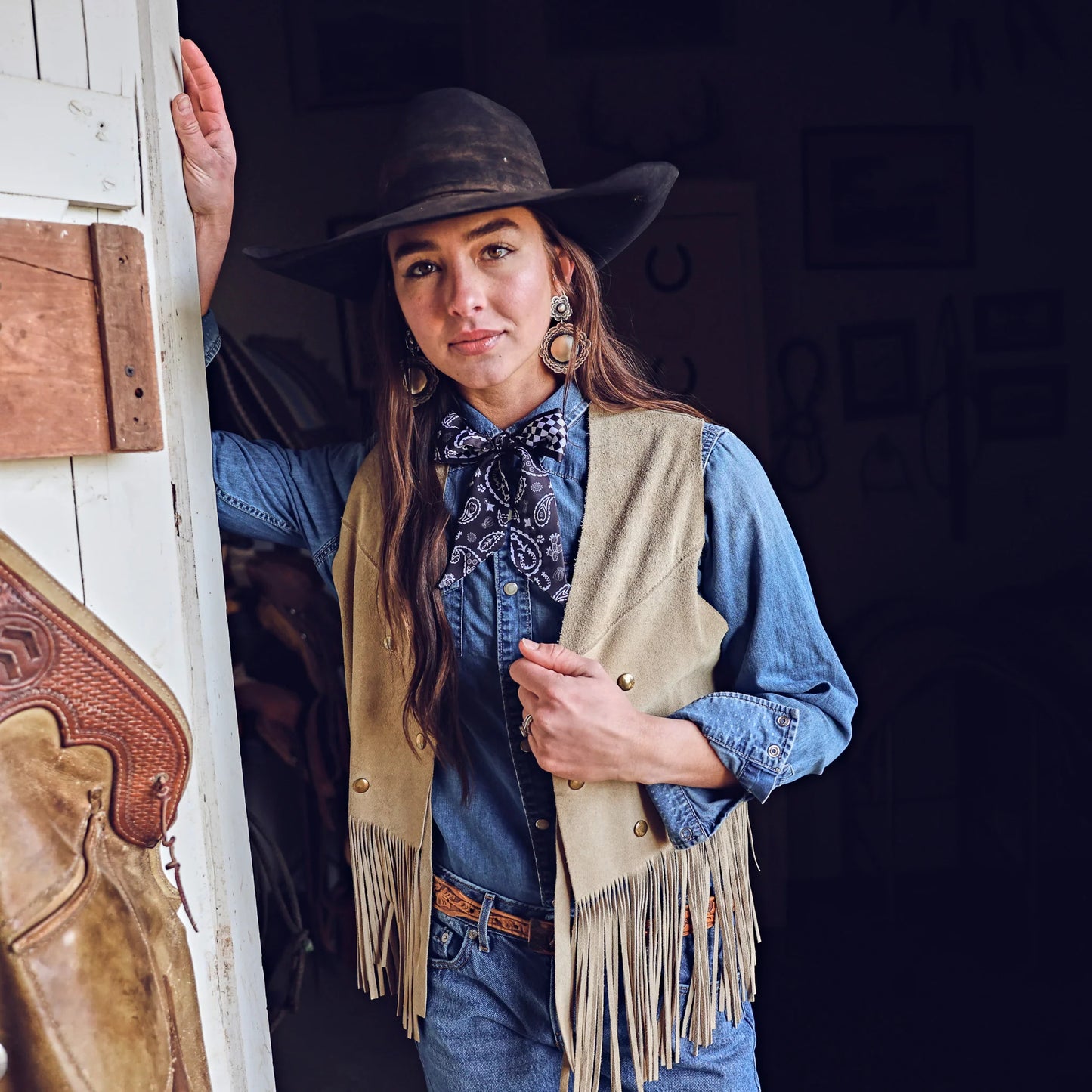 Fringe "Luck Be a Paisley" Silk Twilly