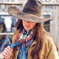 Fringe Blue Label "Bridles" Silk Scarf