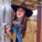 Fringe Blue Label "Bridles" Silk Scarf