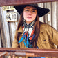 Fringe Blue Label "Bridles" Silk Scarf