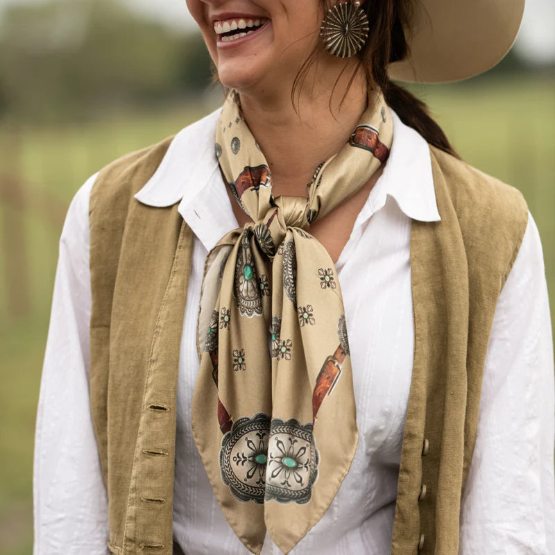 Fringe "Flagstaff" Silk Wild Rag