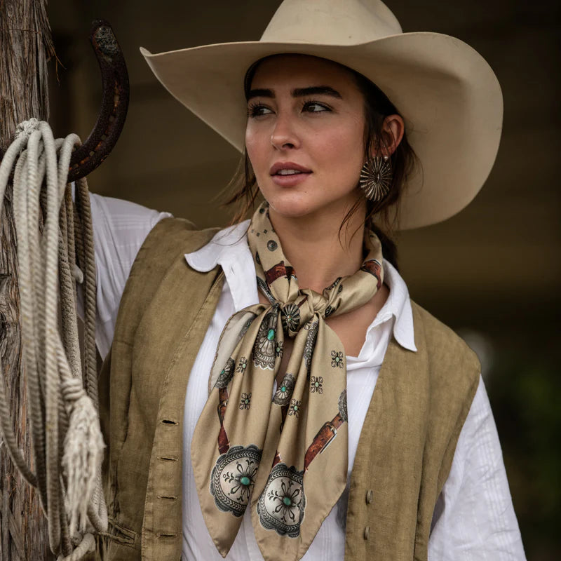 Fringe "Flagstaff" Silk Wild Rag