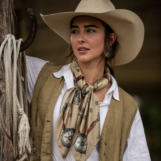 Fringe "Flagstaff" Silk Wild Rag